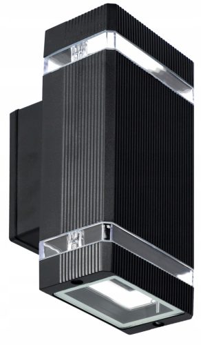 Smartled premium vanjska zidna lampa GU10 s dvostrukim svjetlosnim snopom, aluminijsko staklena konstrukcija, IP44