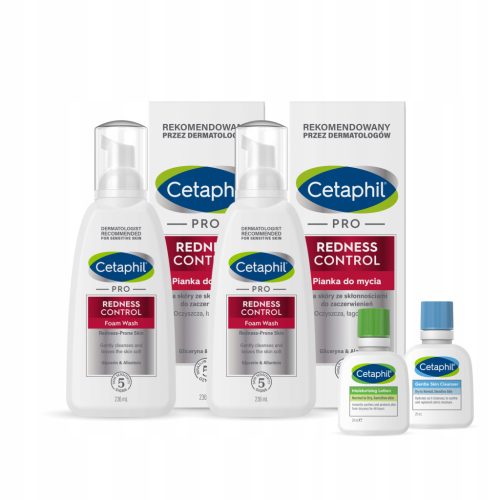 Cetaphil PRO Redness Control Pjena za pranje lica, set od 2 kom + GRATIS mini MD