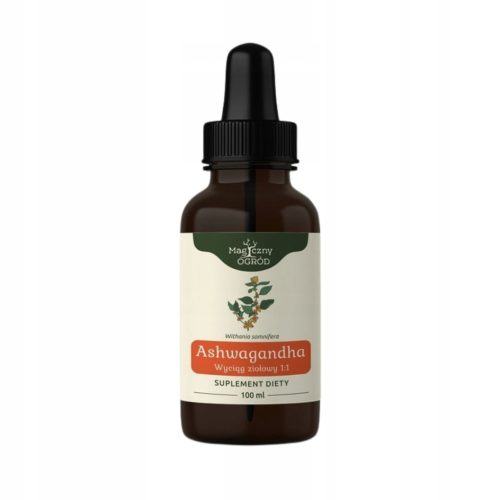 Ashwagandha 1:1 Herbal Extract - Suplement na Bazi Alkohola, 100 ml