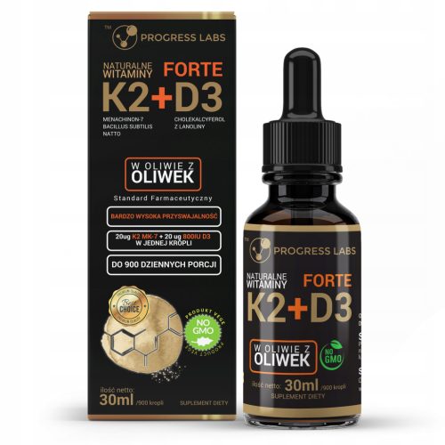 Vitamin K2 MK-7 + D3 u kapima od 30ml - Idealno za sportaše i aktivne osobe