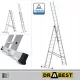 Drabest ljestve 8,1 m aluminijske 3 x 12 do 150 kg