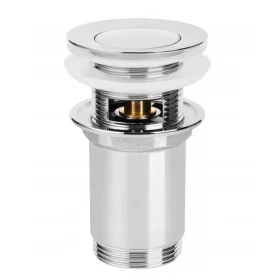 Kromirani klik-klak čep za umivaonik s preljevom