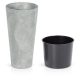 Prosperplast saksija 30 cm x 30 x 57,2 cm promjer 30 cm plastične nijanse sive i srebrne