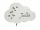 PIO-ART LED RGB Cloud noćna lampa s imenom, mreža M