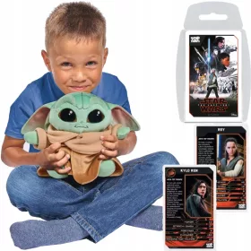  Mandalorijanska maskota Baby Yoda 25 cm + Besplatna igra Top Trumps