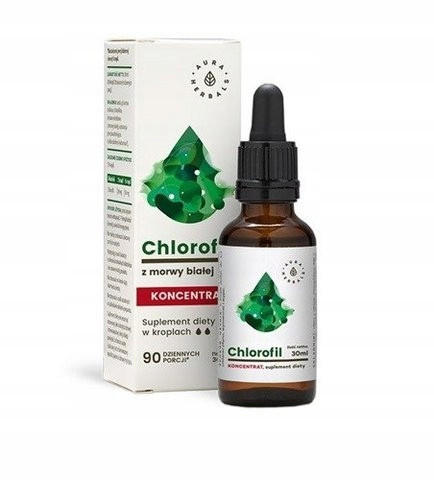Aura Herbals Klorofil kapi iz bijelog duda