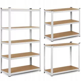   Regal za skladište Humberg 150 x 75 x 30 cm, nosivosti do 625 kg, plava boja, 5 polički