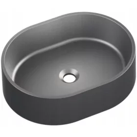 Umywalka Granitowa MODERNO OVALO Moonlight Grey 48x37