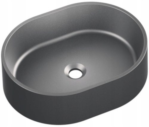 Umywalka Granitowa MODERNO OVALO Moonlight Grey 48x37