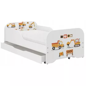  Drvene igračke MIKI krevet 74 x 144 cm bijeli